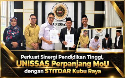 Perkuat Sinergi Pendidikan Tinggi, UNISSAS Perpanjang MoU dengan STITDAR Kubu Raya